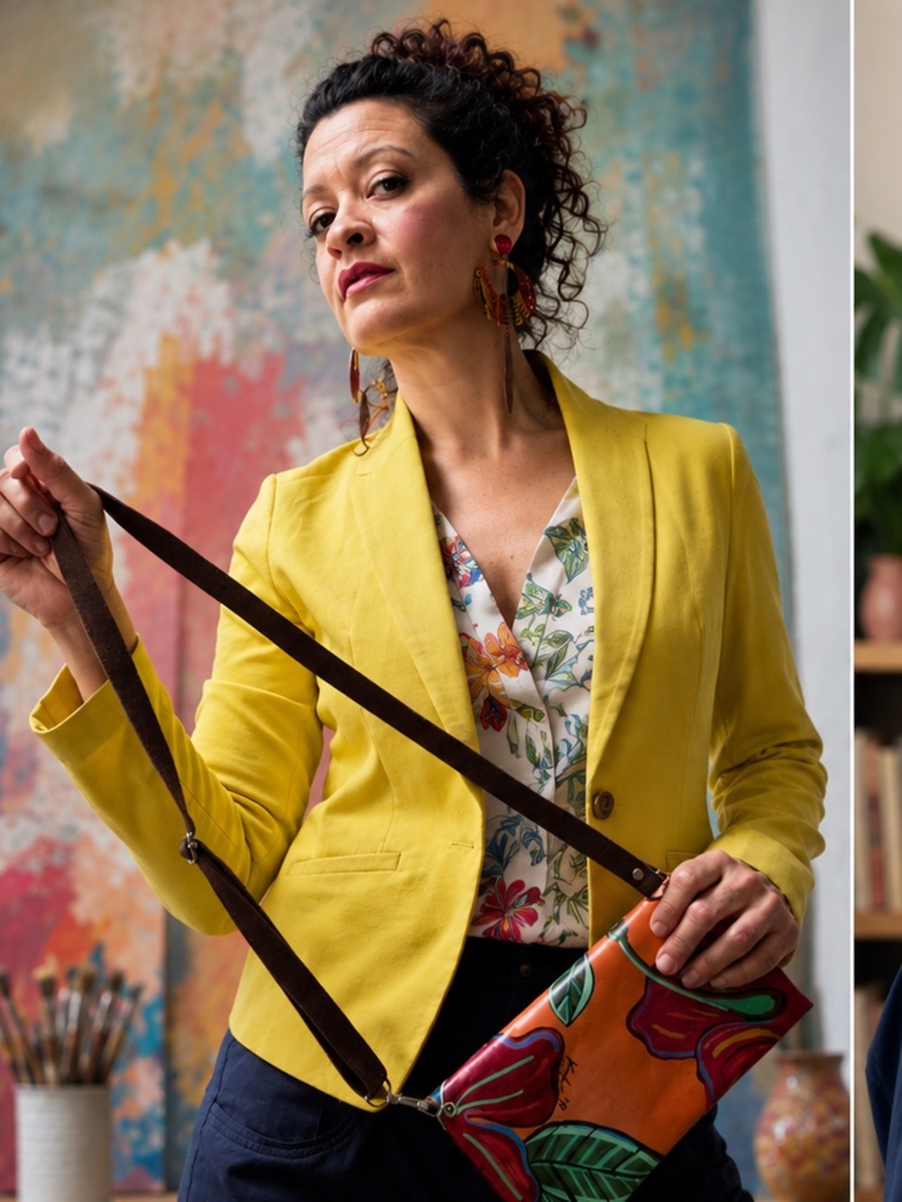 Bright Yellow Single-Button Blazer